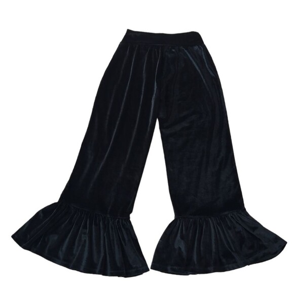 NWT Matilda Jane Black Ruffle Velvet Pants  SMALL - Picture 3 of 8